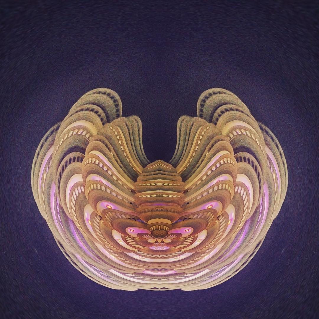 Swirling abstract geometric design