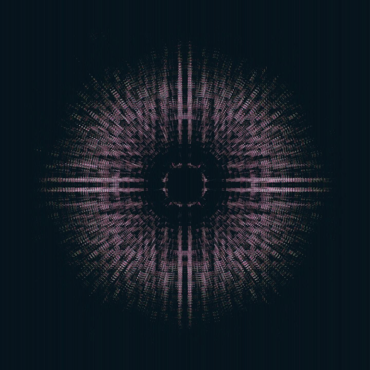 Abstract radial digital pattern
