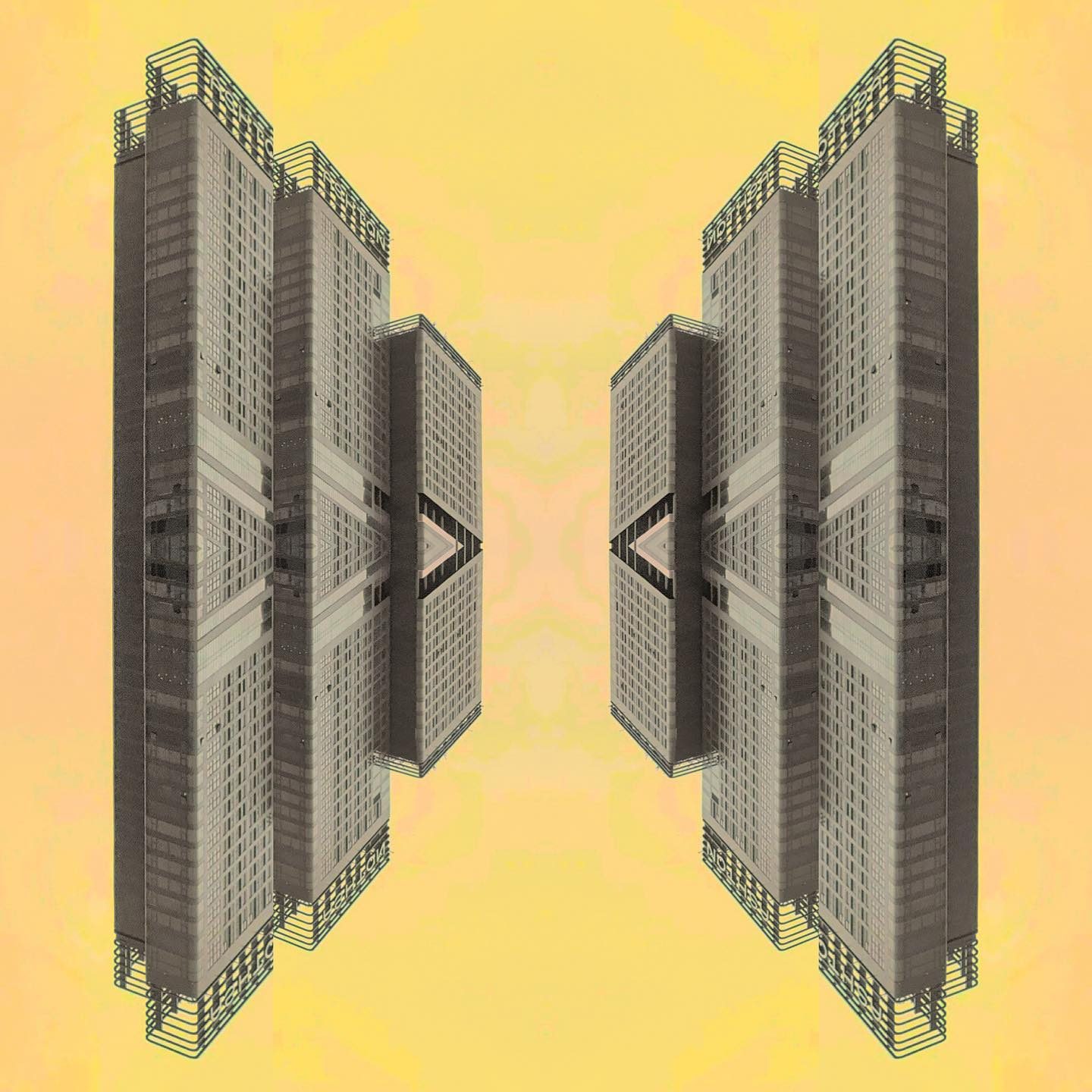 Mirror-image skyscraper complexes