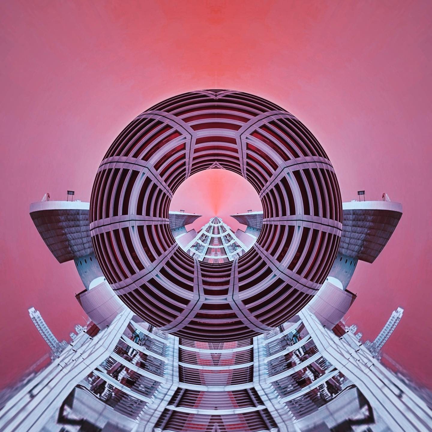 Circular geometric architectural structure