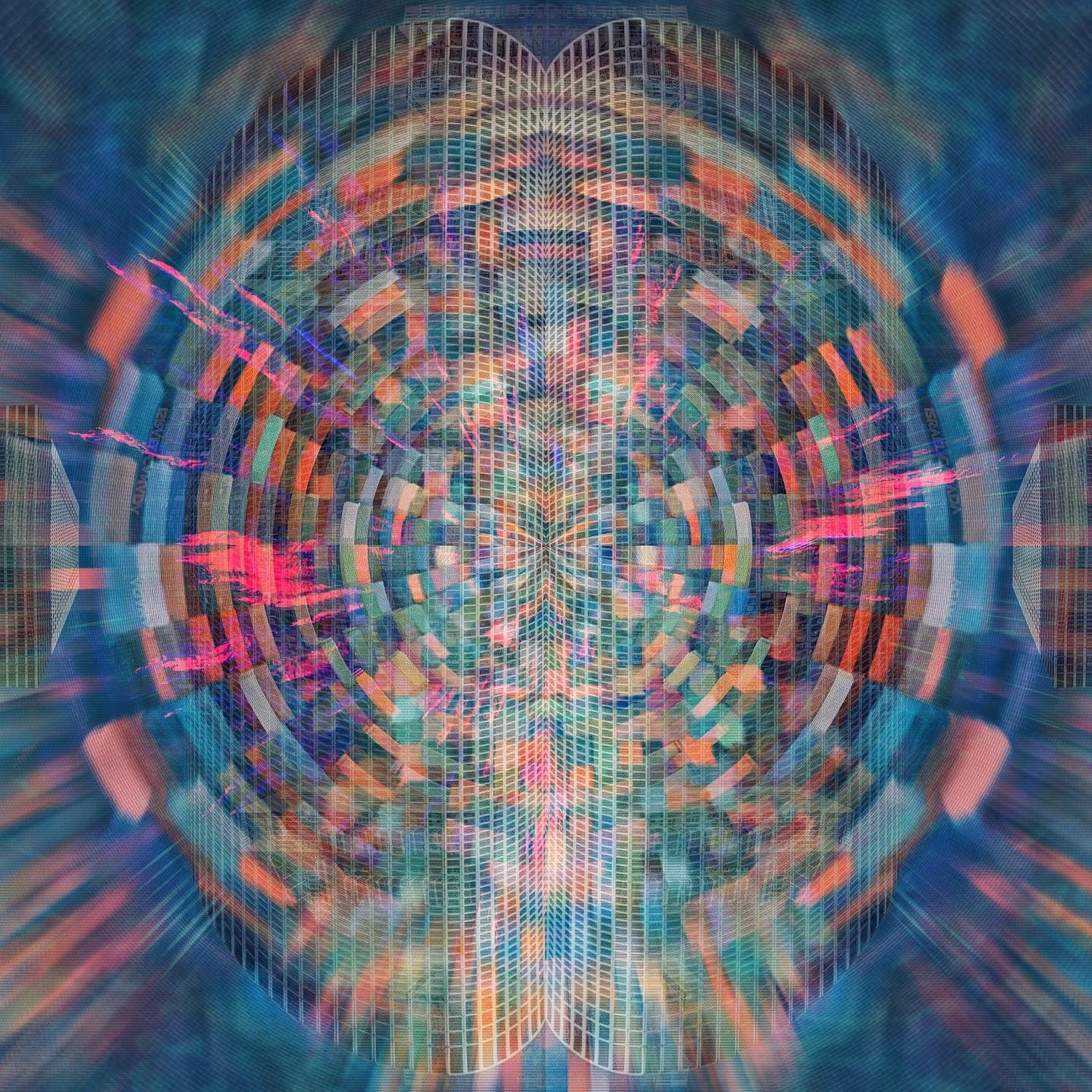 Vibrant abstract geometric pattern