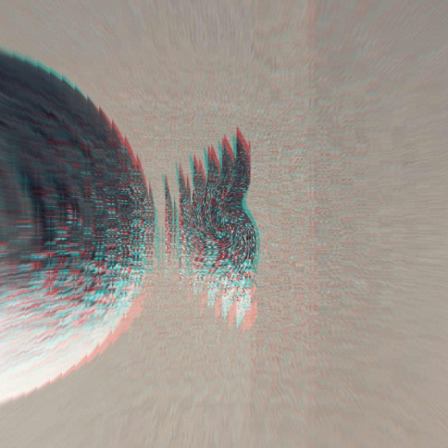 Glitchy abstract cityscape